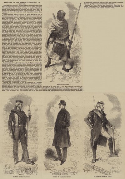 Bocetos de la expedición española a Marruecos de Gustave Janet